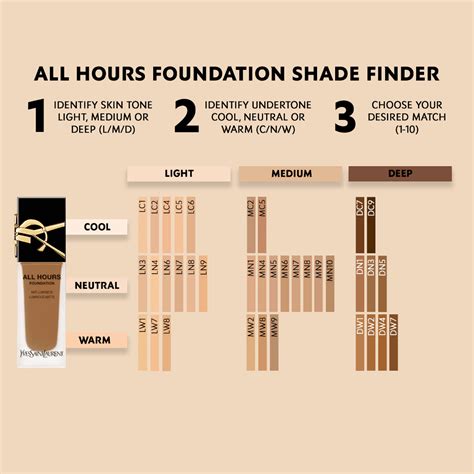 ysl stick foundation|YSL foundation colour chart.